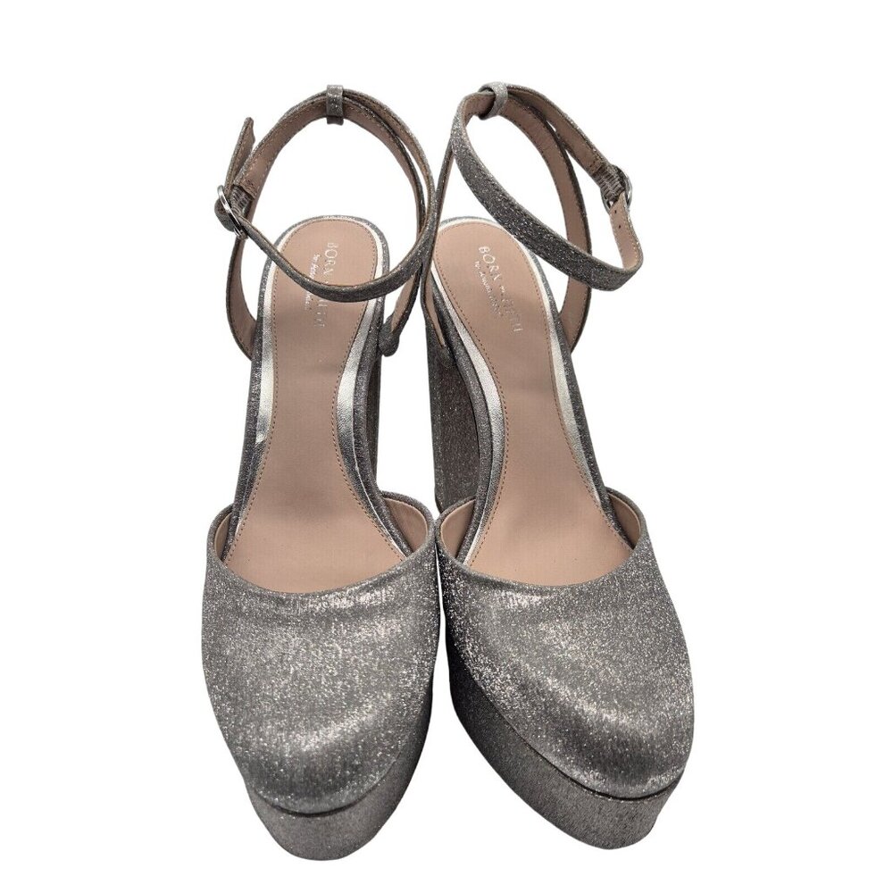 Antonio Melani Born on Fifth Size 9.5 M Liv Metallic Glitter Platform Pumps 676 - Picture 2 of 13